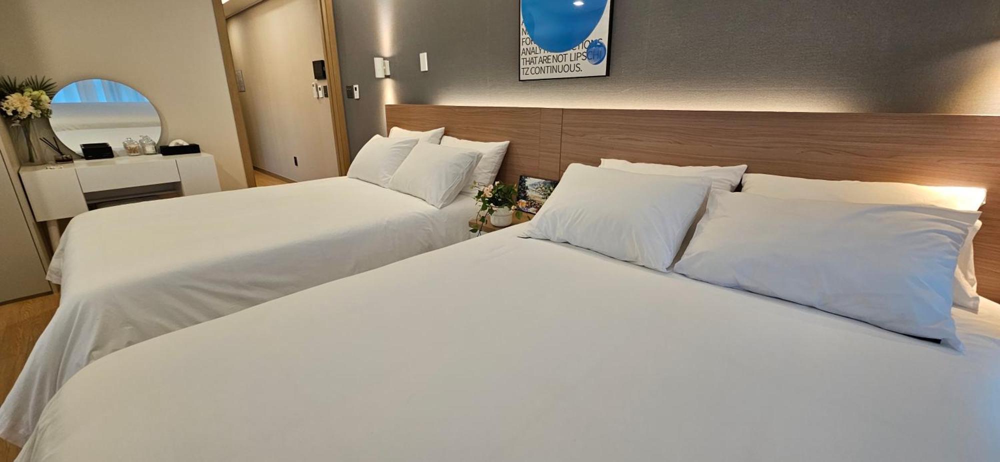 Ferienwohnung Haeundae Ocean Family Busan Exterior foto
